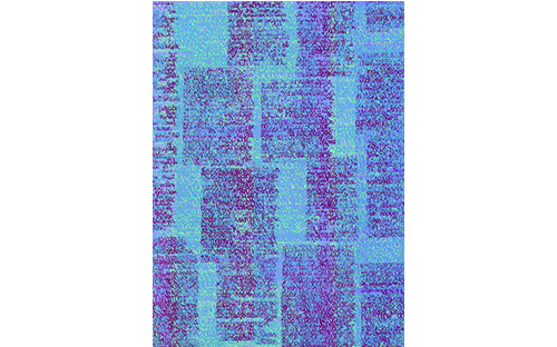 © Helga Cmelka, Friederikenbriefe I (Ausschnitt), zu Friederikenbriefe von Erika Kronabitter, Siebdruck 5-färbig, 41 x 36,5 cm, 2006